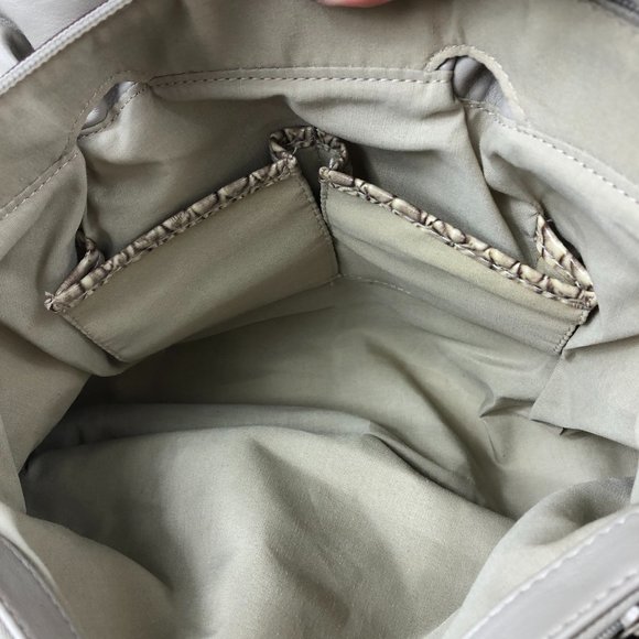 NEW - GENNA DEROSSI Vintage Snakeskin Trim Shoulder Bag Y2K Timeless - Picture 14 of 14